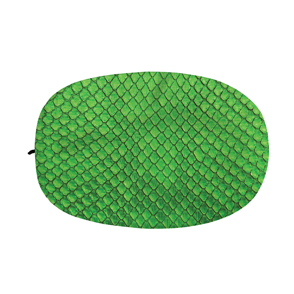 Green Python Snakeskin Print Car Side Mirror Covers