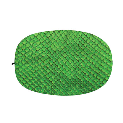 Green Python Snakeskin Print Car Side Mirror Covers