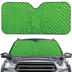 Green Python Snakeskin Print Car Windshield Sun Shade