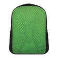Green Python Snakeskin Print Casual Backpack