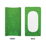 Green Python Snakeskin Print Changing Pad Cover