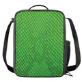 Green Python Snakeskin Print Crossbody Lunch Bag