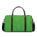 Green Python Snakeskin Print Duffel Bag