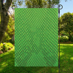 Green Python Snakeskin Print Garden Flag
