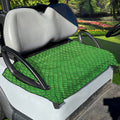 Green Python Snakeskin Print Golf Cart Seat Cover