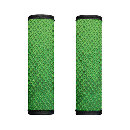 Green Python Snakeskin Print Handle Covers