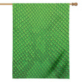Green Python Snakeskin Print House Flag