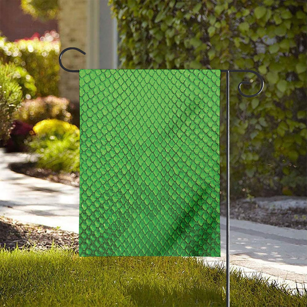 Green Python Snakeskin Print House Flag