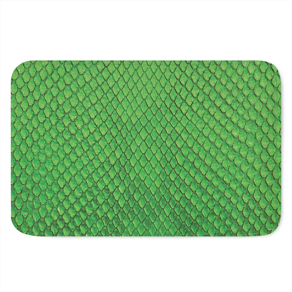 Green Python Snakeskin Print Indoor Door Mat