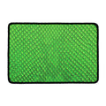 Green Python Snakeskin Print Kitchen Mat