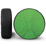 Green Python Snakeskin Print Leather Spare Tire Cover