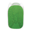 Green Python Snakeskin Print Mesh Laundry Hamper