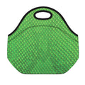 Green Python Snakeskin Print Neoprene Lunch Bag