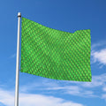 Green Python Snakeskin Print Polyester Flag
