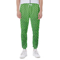 Green Python Snakeskin Print Joggers