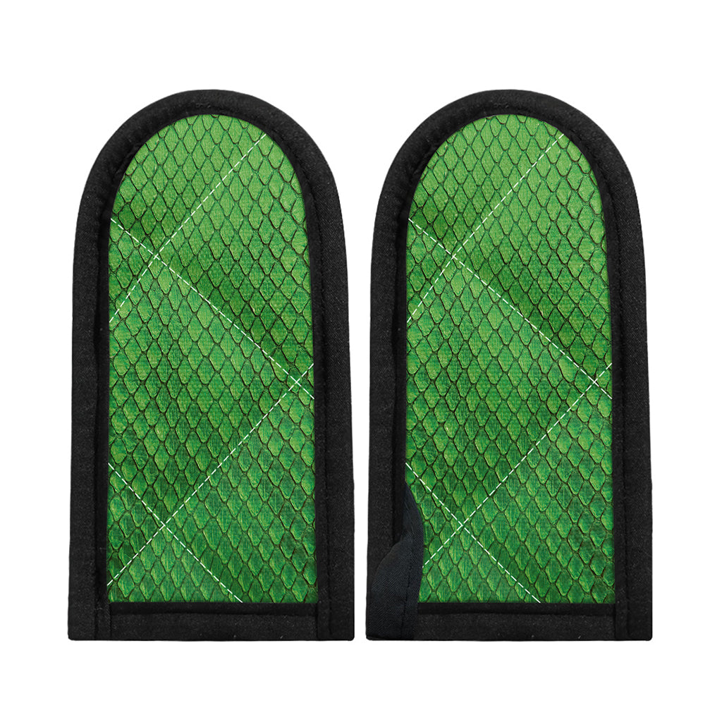 Green Python Snakeskin Print Skillet Handle Cover