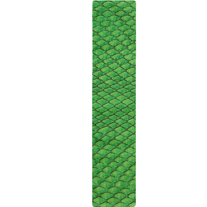 Green Python Snakeskin Print Table Runner