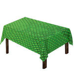 Green Python Snakeskin Print Tablecloth