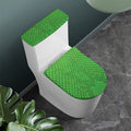 Green Python Snakeskin Print Toilet Lid And Tank Cover Set
