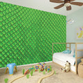 Green Python Snakeskin Print Wall Sticker