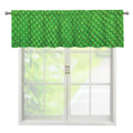 Green Python Snakeskin Print Window Valance
