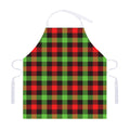 Green Red And Black Buffalo Plaid Print Adjustable Apron
