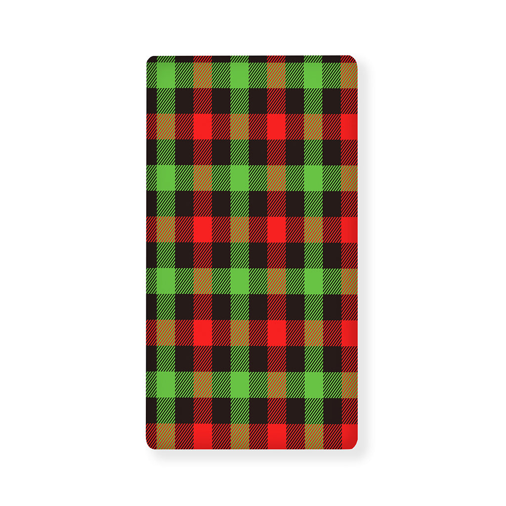 Green Red And Black Buffalo Plaid Print Baby Crib Sheet