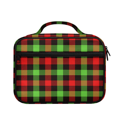 Green Red And Black Buffalo Plaid Print Briefcase Bible Bag