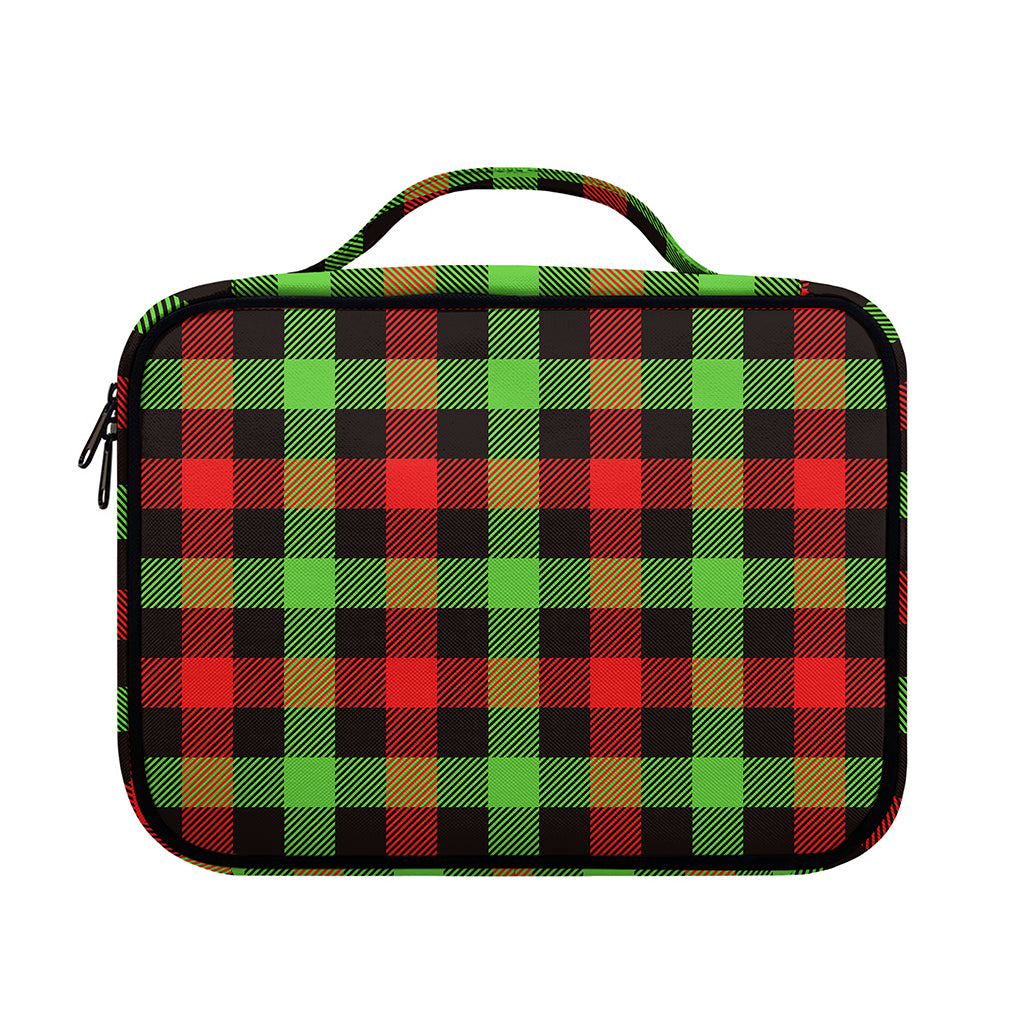 Green Red And Black Buffalo Plaid Print Briefcase Bible Bag