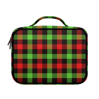 Green Red And Black Buffalo Plaid Print Briefcase Bible Bag