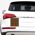Green Red And Black Buffalo Plaid Print Car Sticker