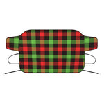 Green Red And Black Buffalo Plaid Print Car Windshield Snow Cover