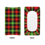 Green Red And Black Buffalo Plaid Print Changing Pad Cover