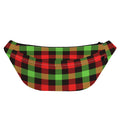 Green Red And Black Buffalo Plaid Print Fanny Pack