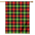 Green Red And Black Buffalo Plaid Print House Flag