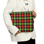 Green Red And Black Buffalo Plaid Print Laptop Sleeve