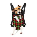 Green Red And Black Buffalo Plaid Print Pet Carrier Backpack