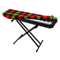 Green Red And Black Buffalo Plaid Print Piano Keyboard Cover