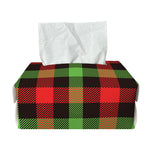 Green Red And Black Buffalo Plaid Print Rectangle Tissue Box Cover