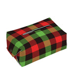 Green Red And Black Buffalo Plaid Print Rectangle Tissue Box Cover