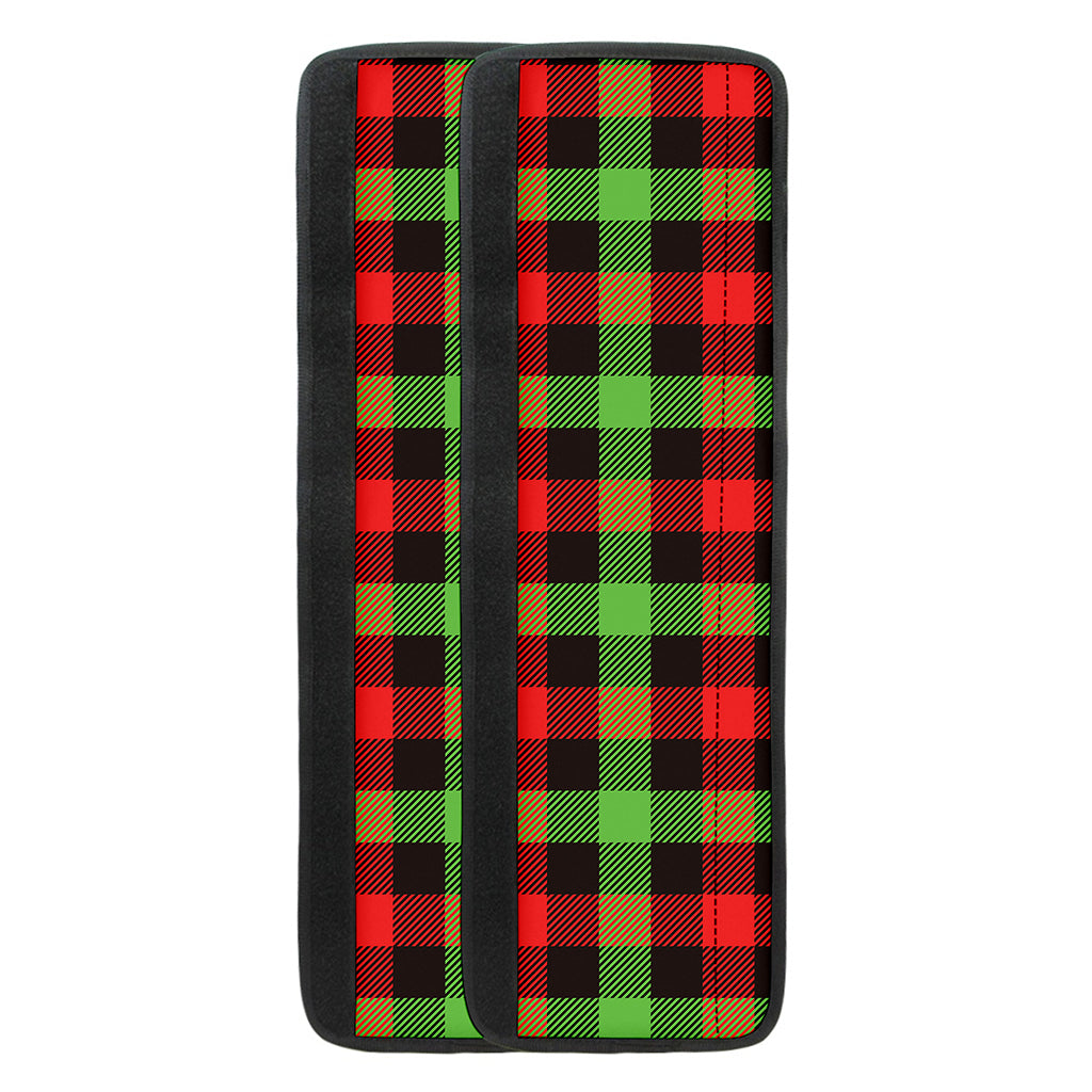 Green Red And Black Buffalo Plaid Print Refrigerator Handle Covers