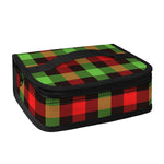 Green Red And Black Buffalo Plaid Print Small Lunch Bag