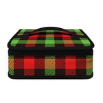Green Red And Black Buffalo Plaid Print Small Lunch Bag