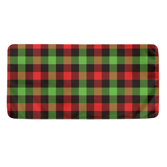 Green Red And Black Buffalo Plaid Print Towel