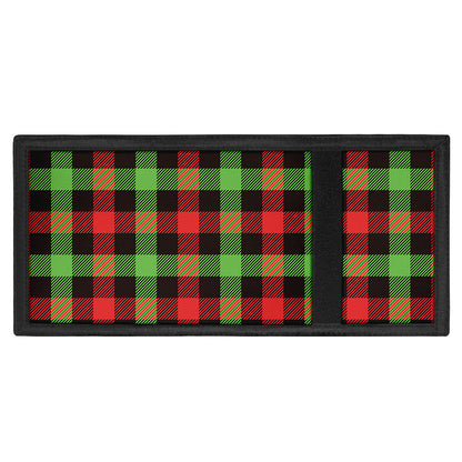 Green Red And Black Buffalo Plaid Print Trifold Wallet