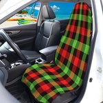 Green Red And Black Buffalo Plaid Print Waterproof Car Seat Cover