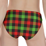 Green Red And Black Buffalo Plaid Print Women's Panties