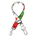 Green Red And White Argyle Pattern Print Dog Seat Belt
