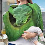 Green Reticulated Python Snake Print Baby Seat Cover