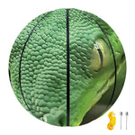 Green Reticulated Python Snake Print Basketball